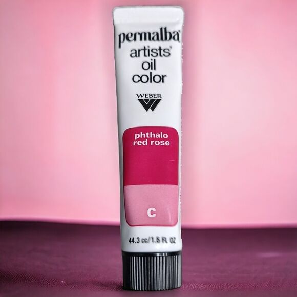 VTG Unused Weber Permalba Oil Color Cadmium Red Md Venetian Red Phthalo Red Rose - Picture 8 of 9